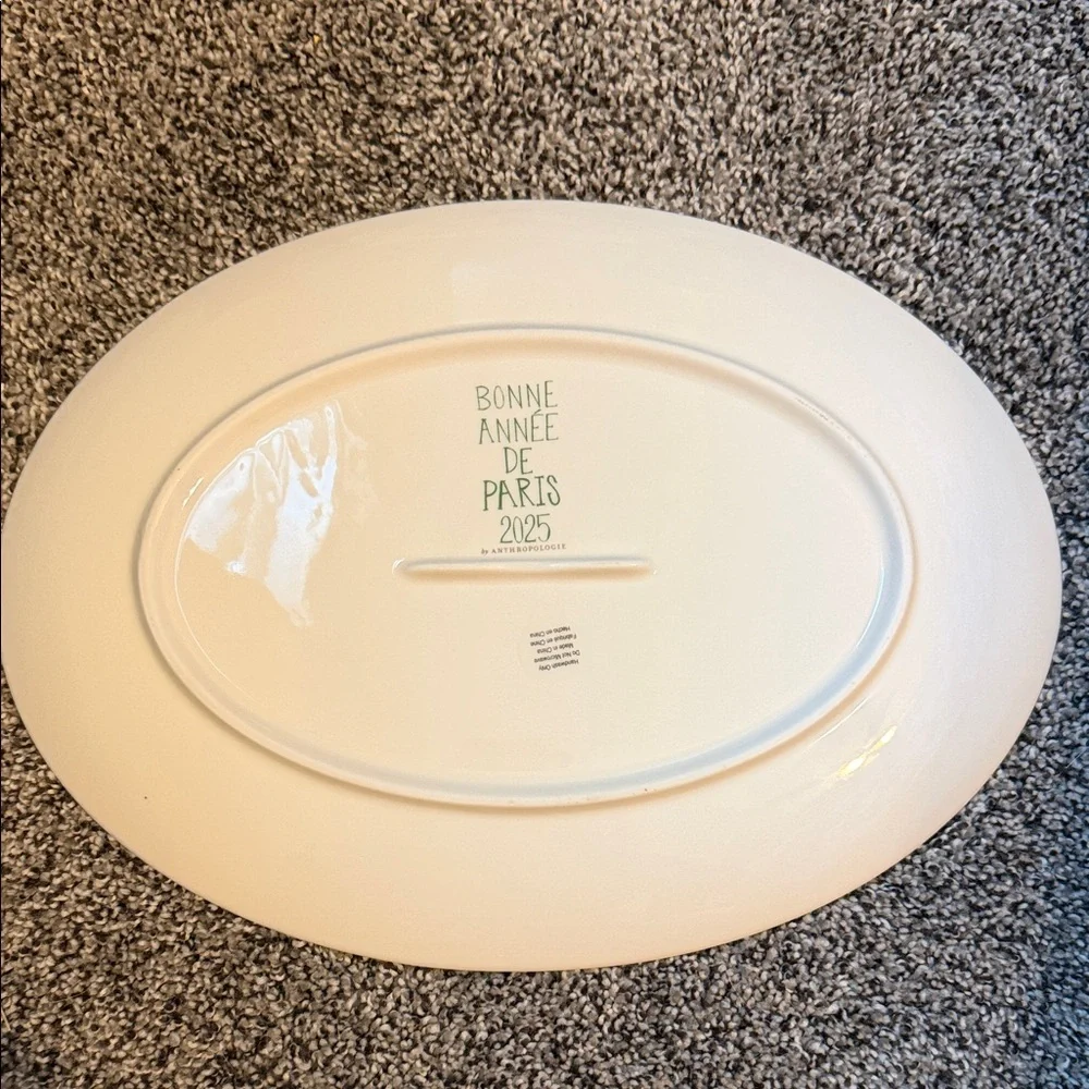 Paris Holiday in the City Stoneware Platter by Anthropologie - Picture 2 of 6